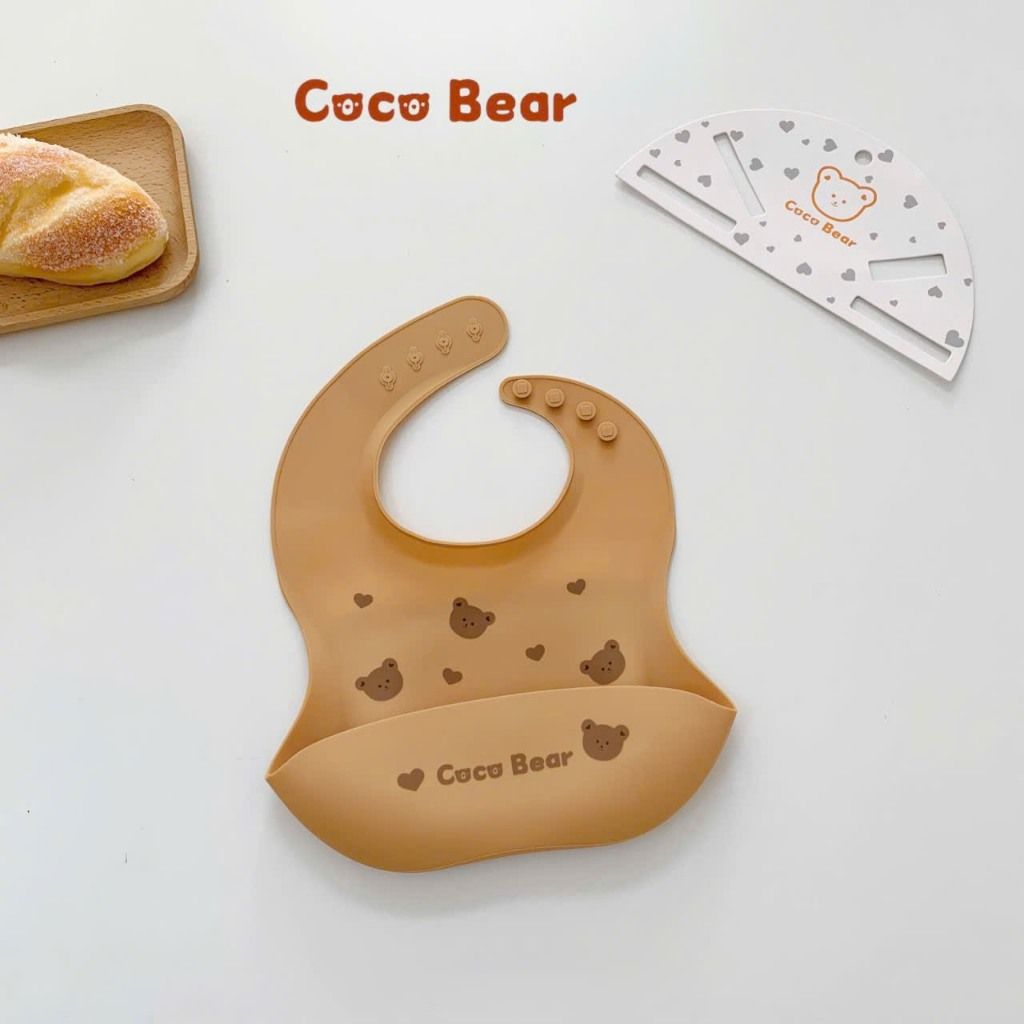  Yếm Ăn Dặm Silicon Cocobear 