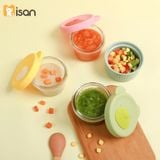  MISAN - Set 3 hũ thủy tinh tròn trữ thức ăn 230ml 