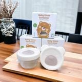  MISAN - Set 3 hũ thủy tinh tròn trữ thức ăn 230ml 