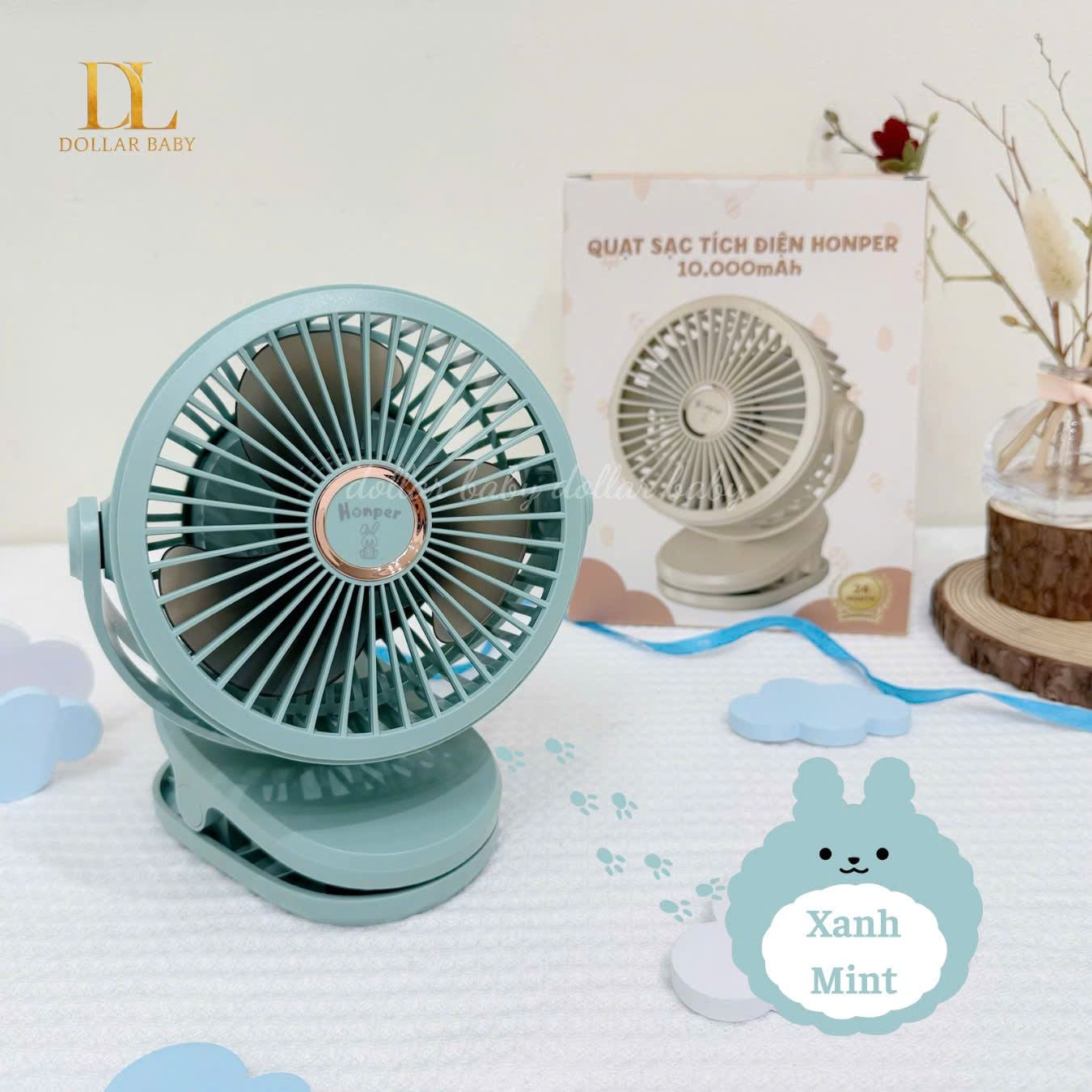  Quạt Sạc Tích Điện Honper  HP2301 