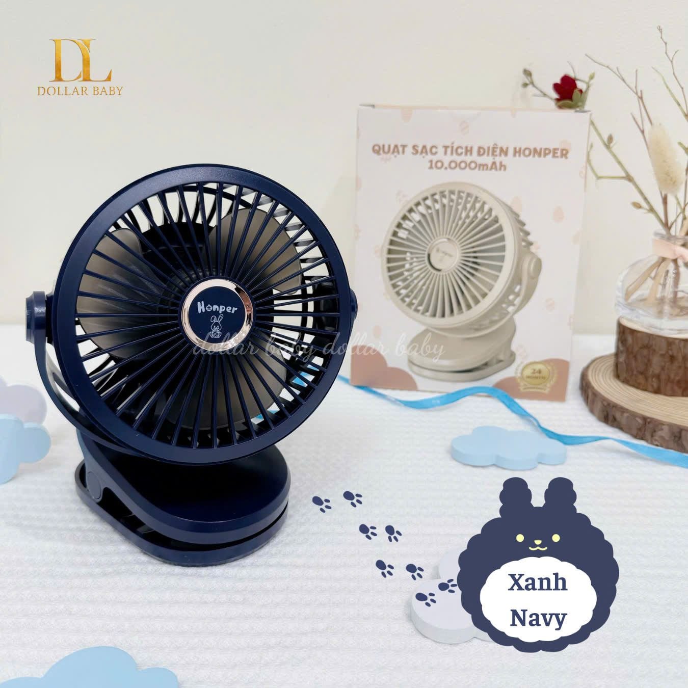  Quạt Sạc Tích Điện Honper  HP2301 