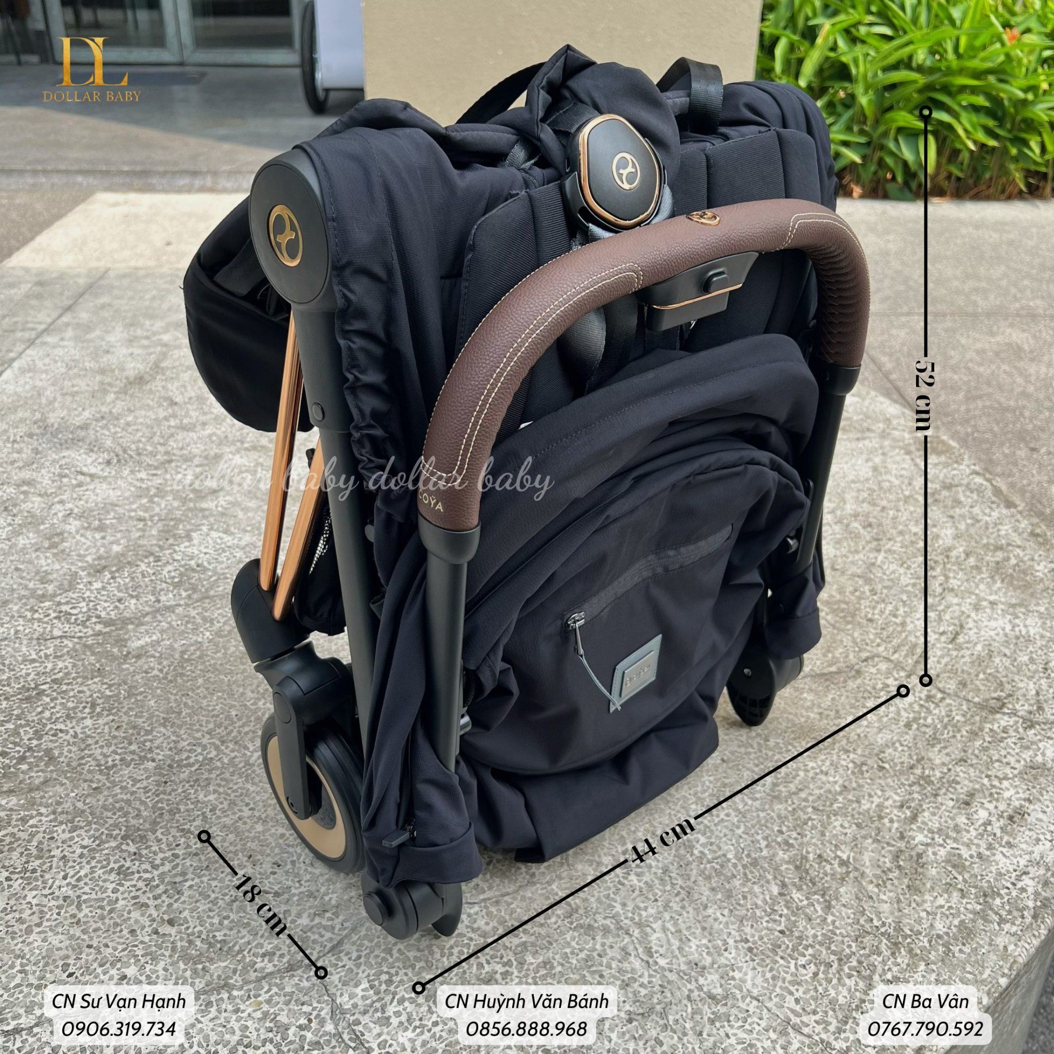  Xe đẩy Cybex COYA - (Rosegold Frame) - 1 raincover giá 1.100k 