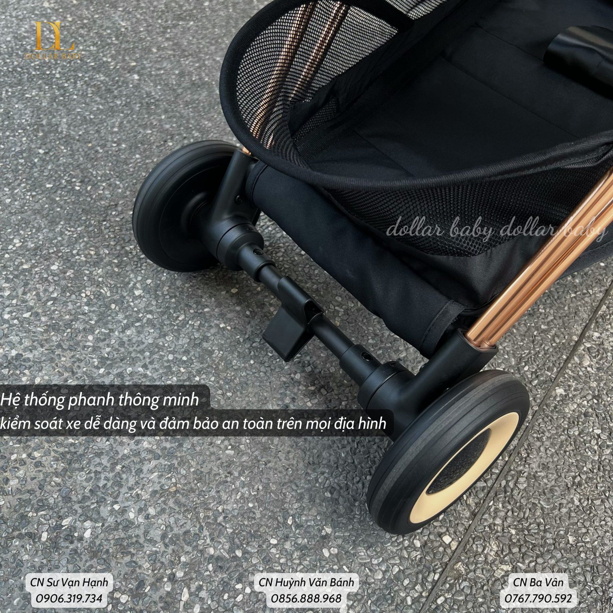  Xe đẩy Cybex COYA - (Rosegold Frame) - 1 raincover giá 1.100k 