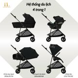  Xe Đẩy Cybex Melio 3 (Carbon Frame) -  Full phụ kiện ( áo mưa + 2 set đệm + 1 cup ) 