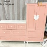  Bộ Tủ Gỗ Hồng Gấu Trắng 