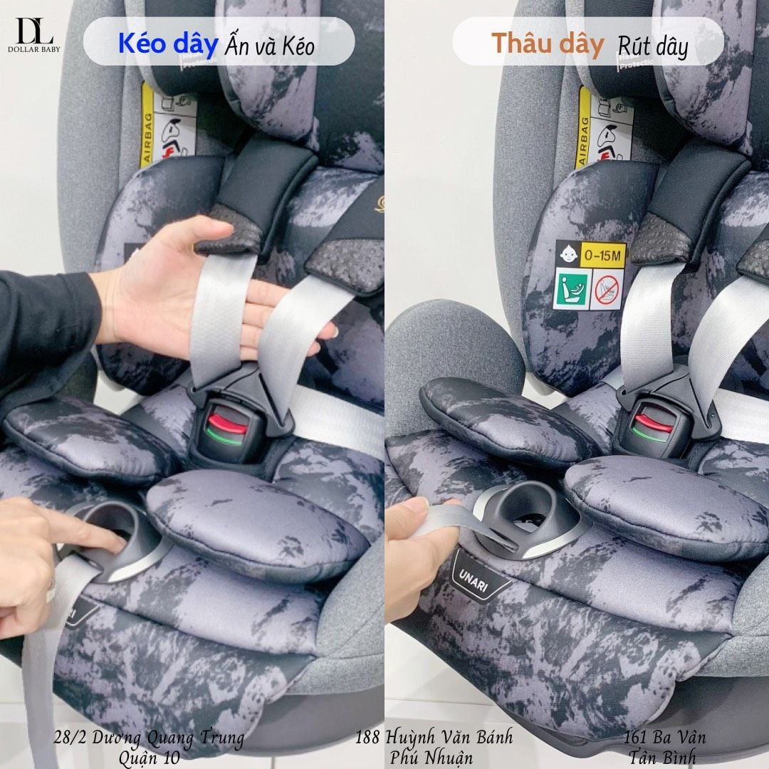  Ghế Ngồi Ô Tô GB Unari Stage 0+1/2/3 (từ 0-12 tuổi) 