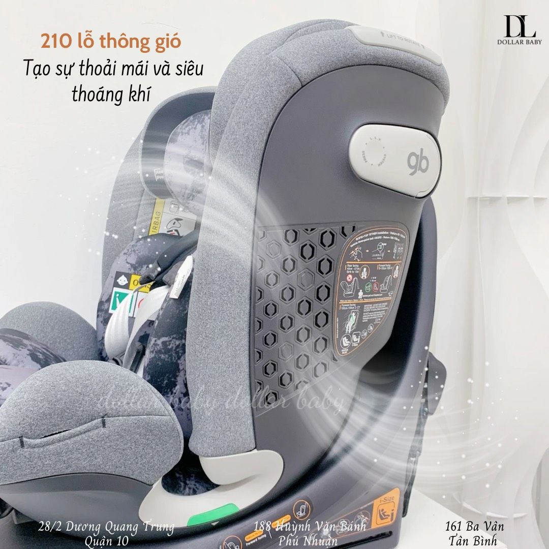  Ghế Ngồi Ô Tô GB Unari Stage 0+1/2/3 (từ 0-12 tuổi) 