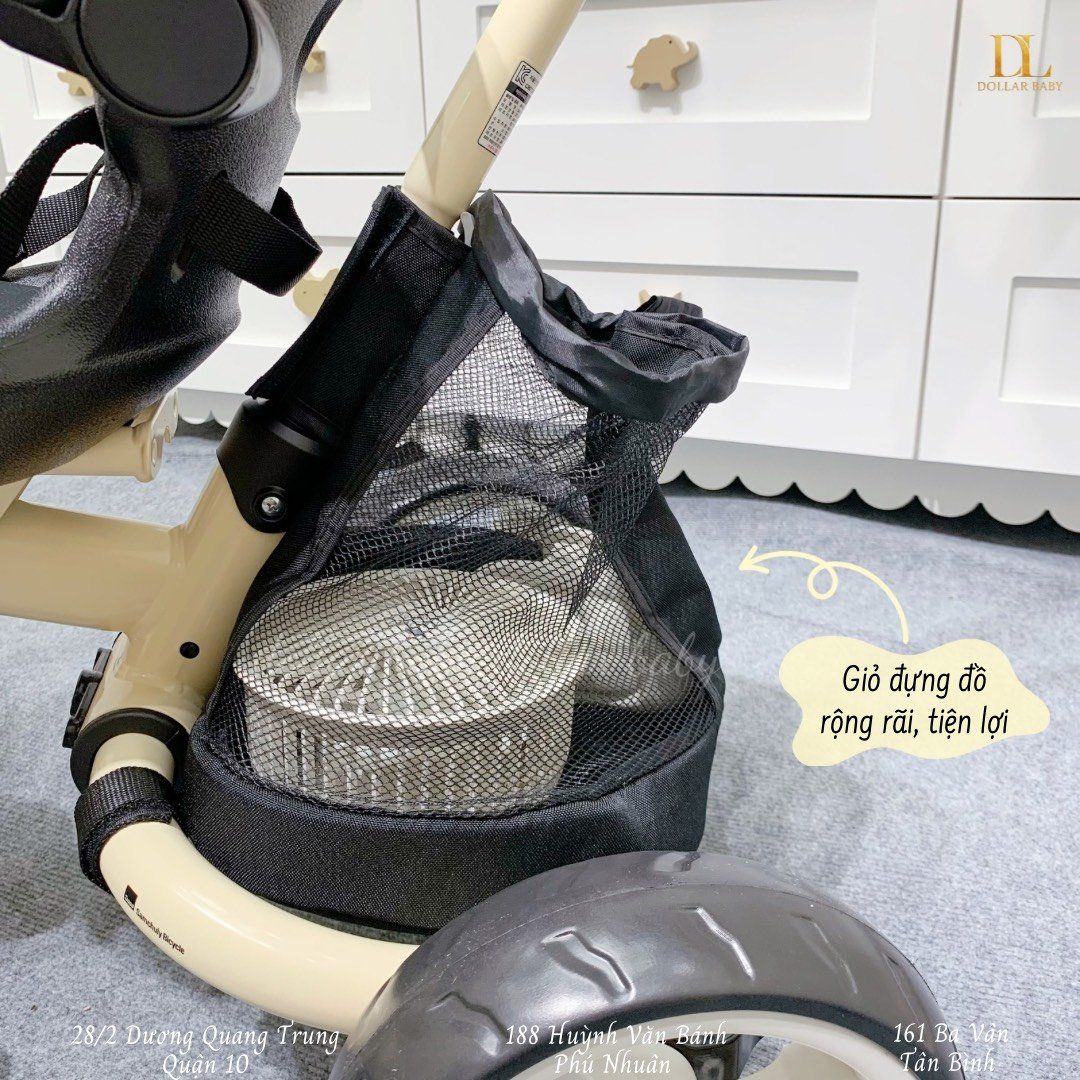  Xe Đẩy - Đạp 3 Bánh Gấp Gọn - SAMTRIKE 