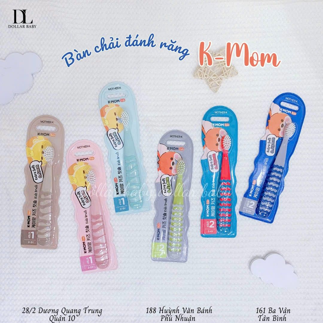  Bàn Chải Đánh Răng Cho Bé K-Mom ( 2 - 5 Tuổi ) 