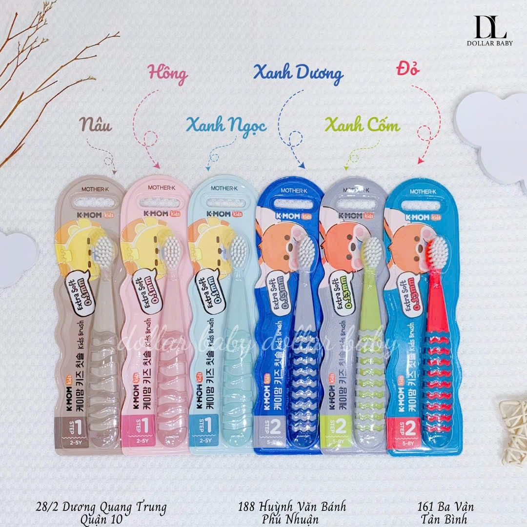  Bàn Chải Đánh Răng Cho Bé K-Mom ( 2 - 5 Tuổi ) 