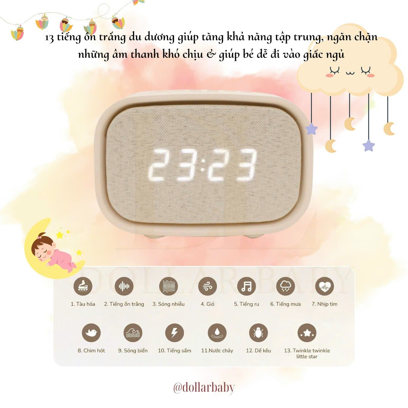  Máy tạo tiếng ồn trắng Tobe - 9123 