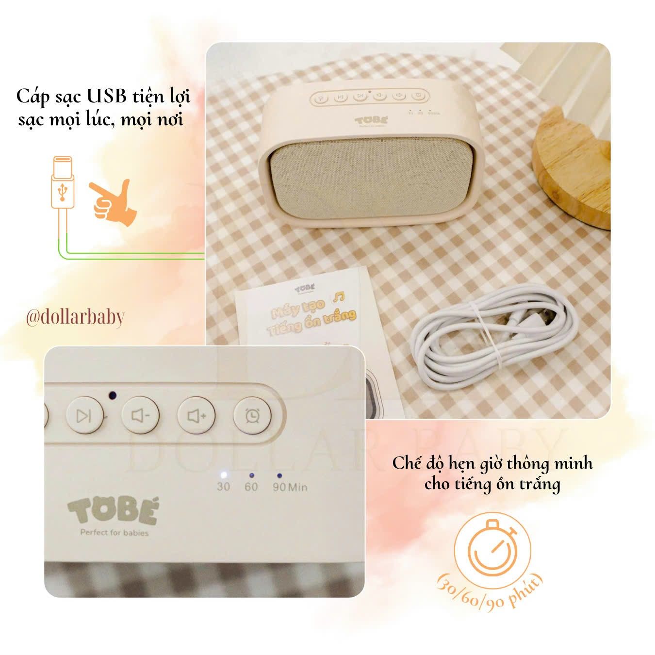  Máy tạo tiếng ồn trắng Tobe - 9123 