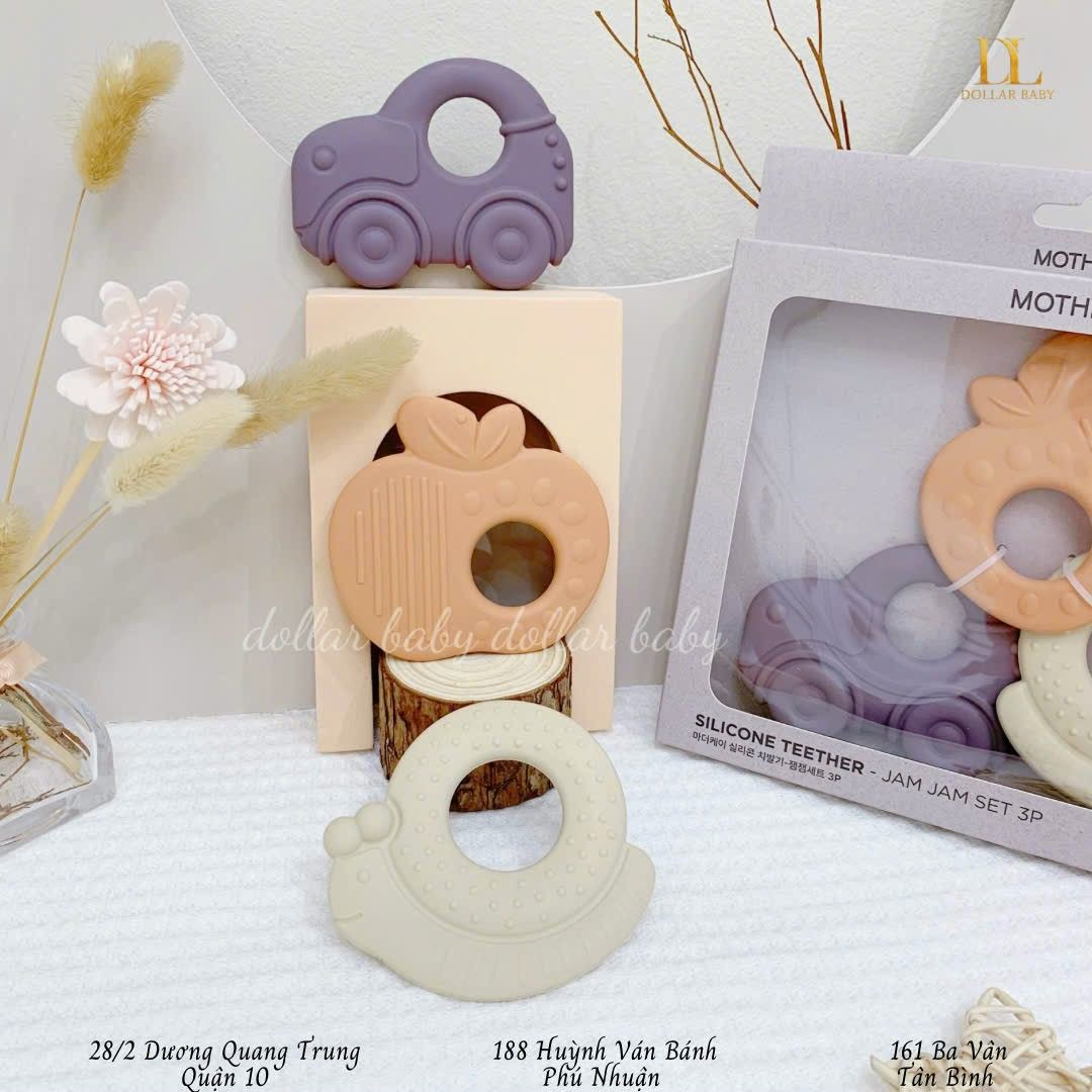  Bộ Gặm Nướu Silicone Mother K Jam Jam 