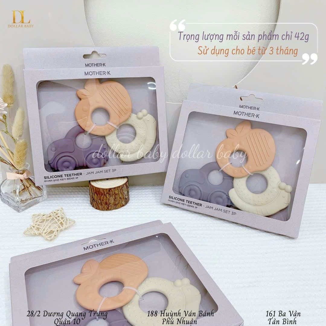  Bộ Gặm Nướu Silicone Mother K Jam Jam 