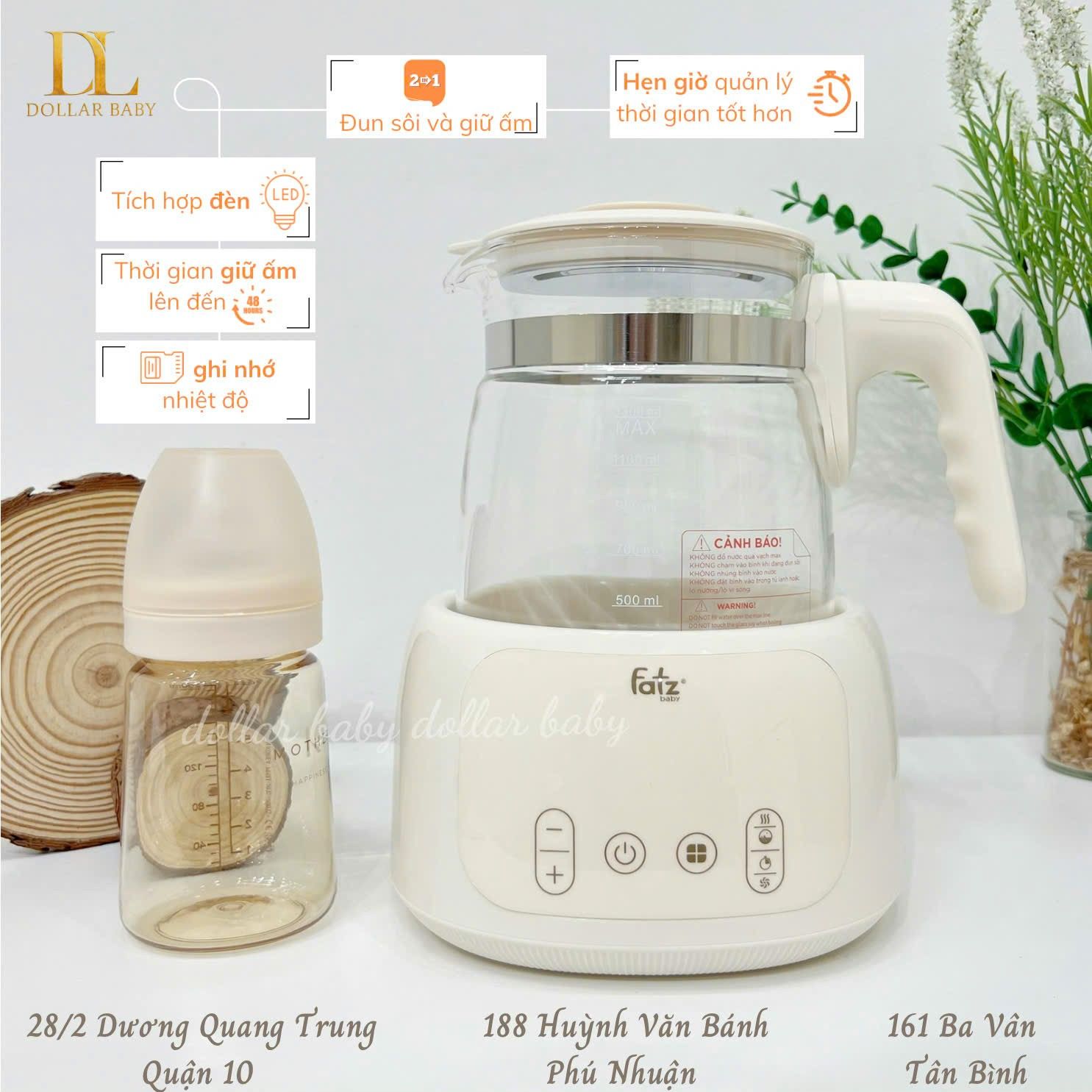  FATZ BABY - Bình Đun Và Hâm Nước Điều Khiển Từ Xa - Quick 16 Plus 