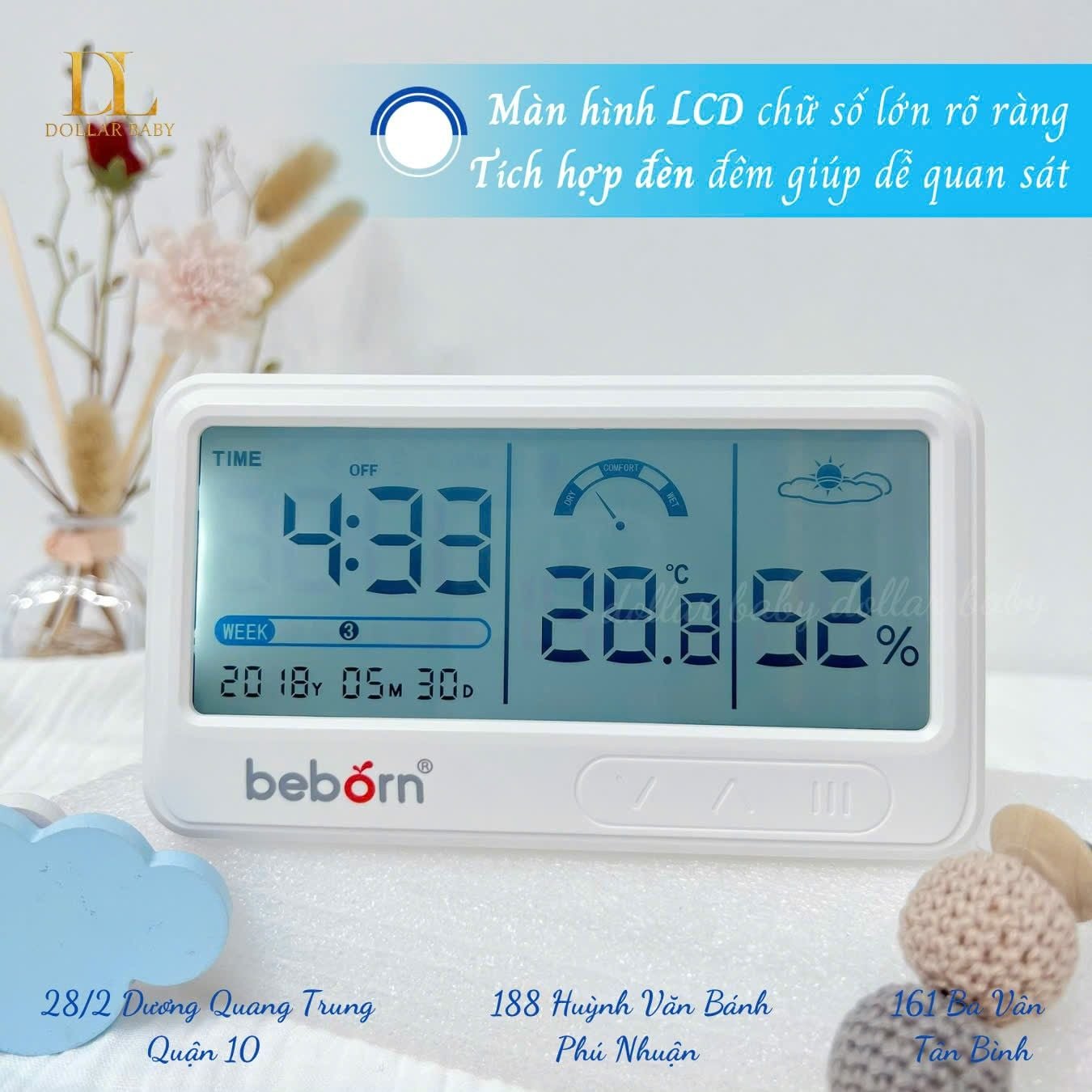  Nhiệt kế độ ẩm đa năng Beborn - Sensi 1 