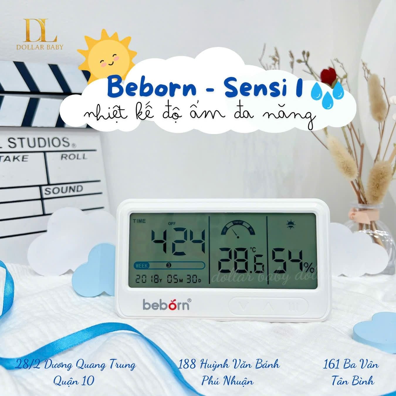  Nhiệt kế độ ẩm đa năng Beborn - Sensi 1 