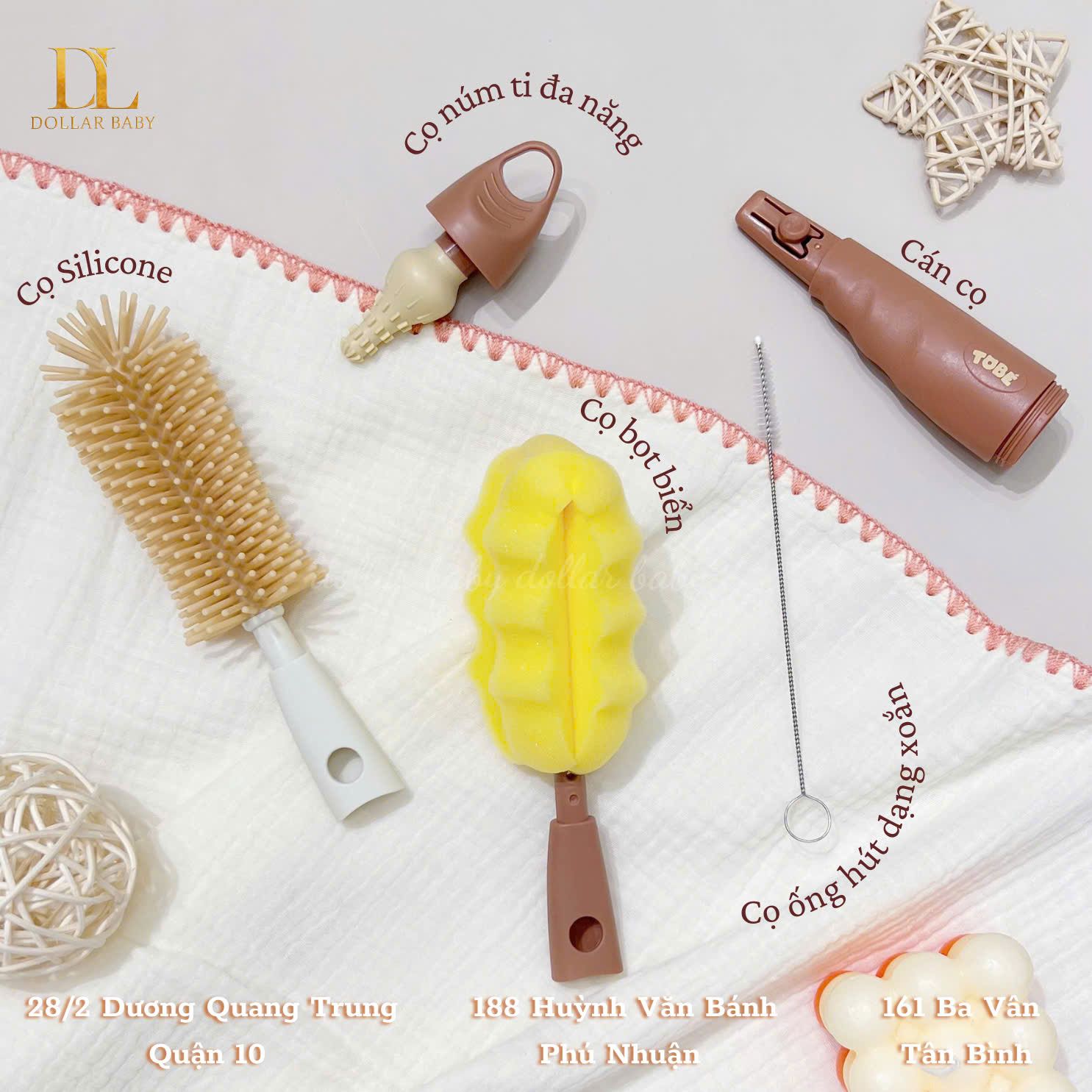  Cọ Bình Sữa Silicone - Tobe 