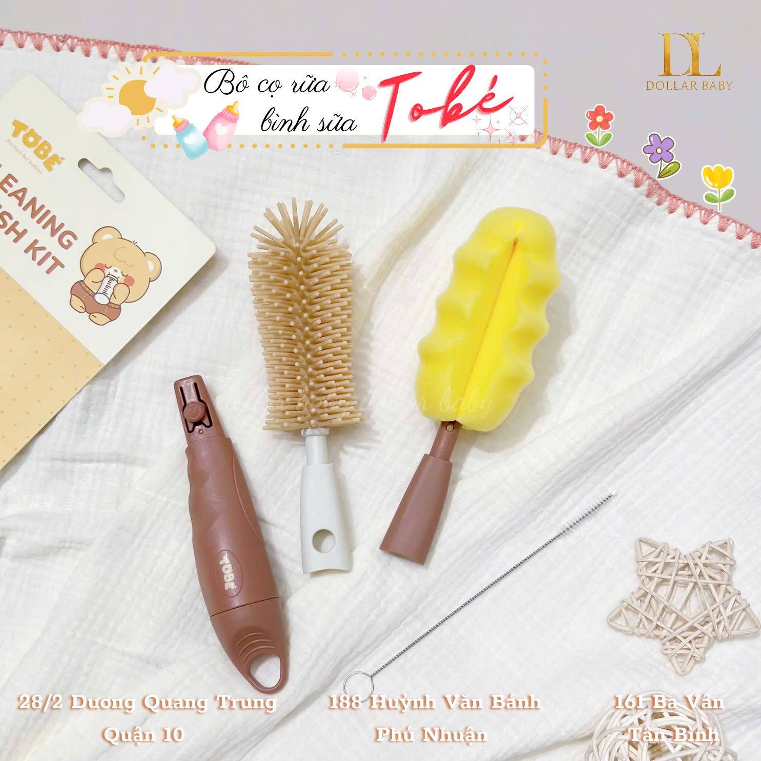  Cọ Bình Sữa Silicone - Tobe 