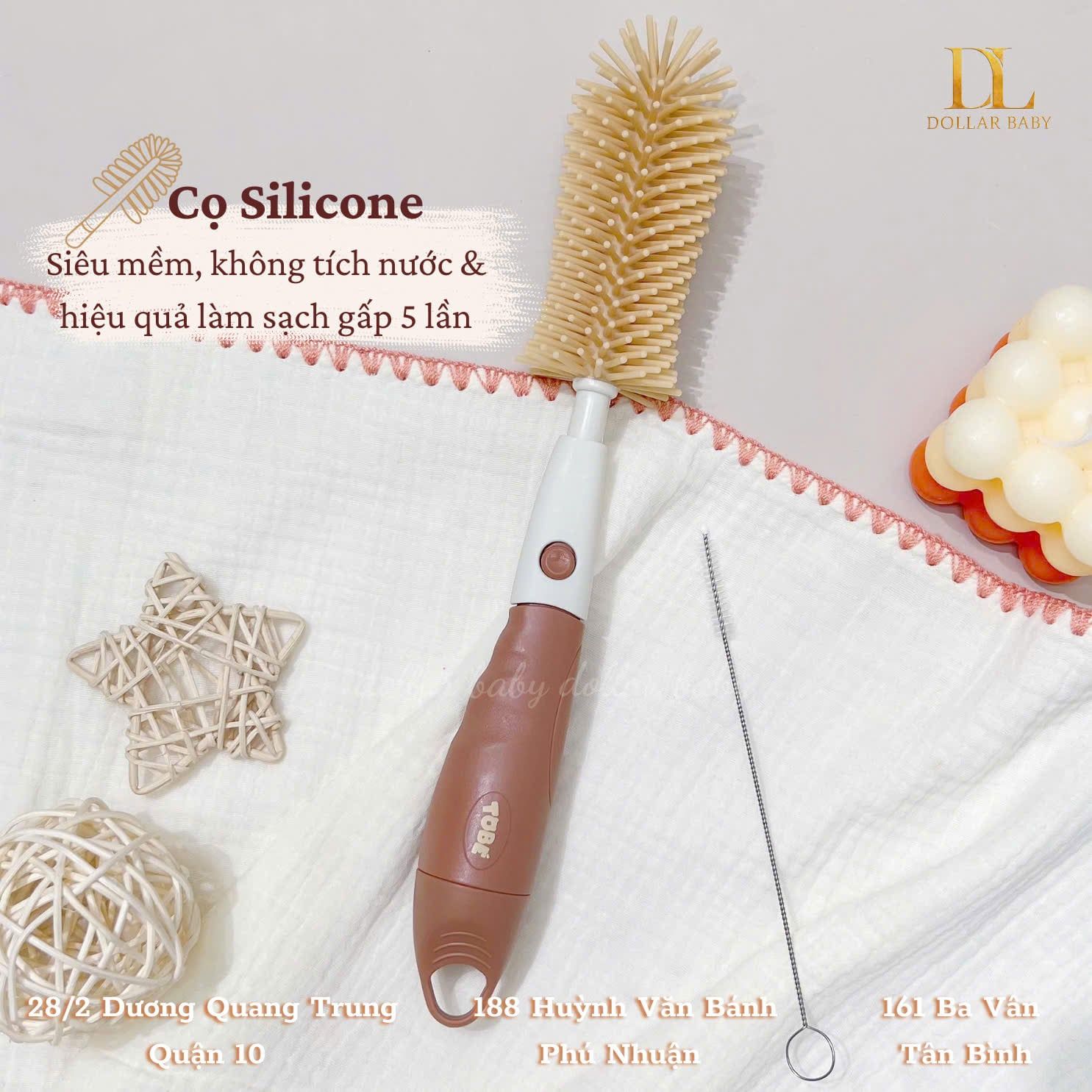  Cọ Bình Sữa Silicone - Tobe 