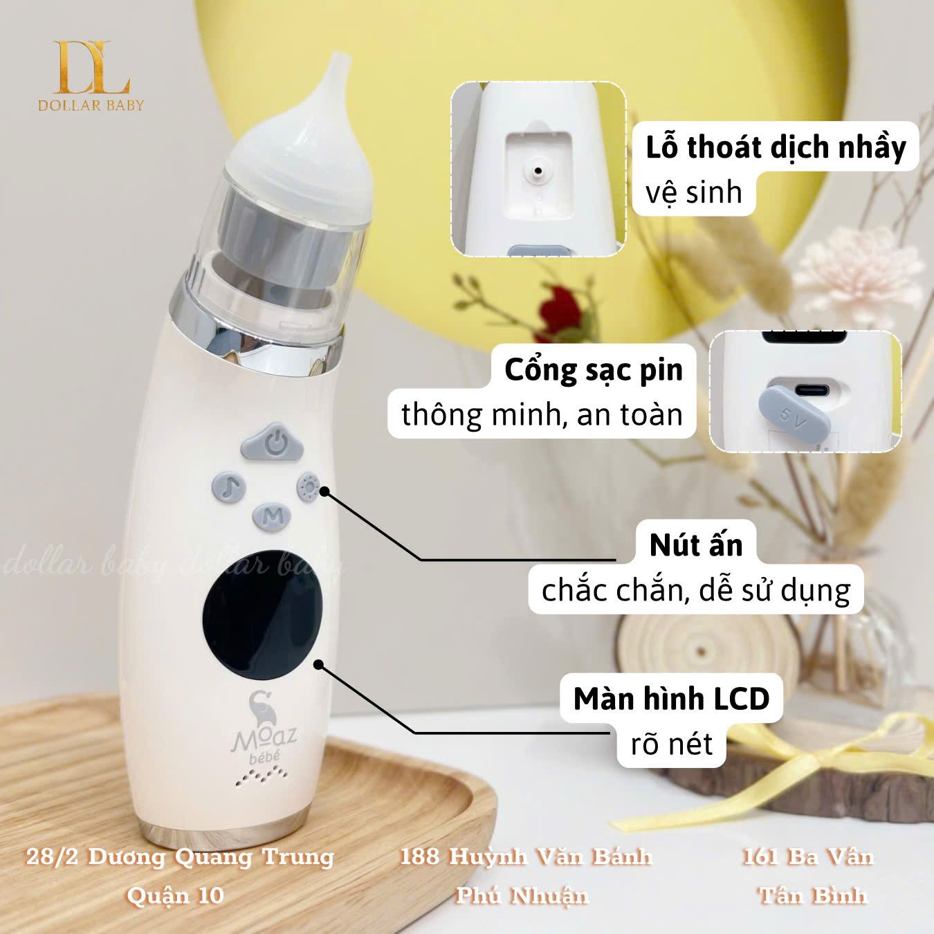  MOAZ BÉBÉ - Máy hút mũi không dây - MB095 