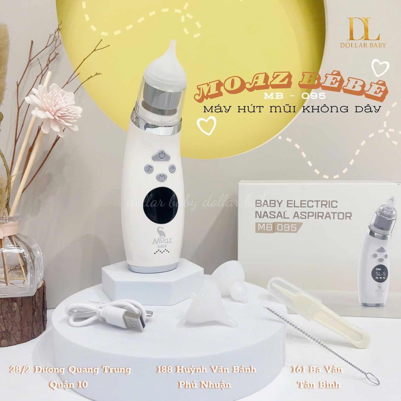  MOAZ BÉBÉ - Máy hút mũi không dây - MB095 