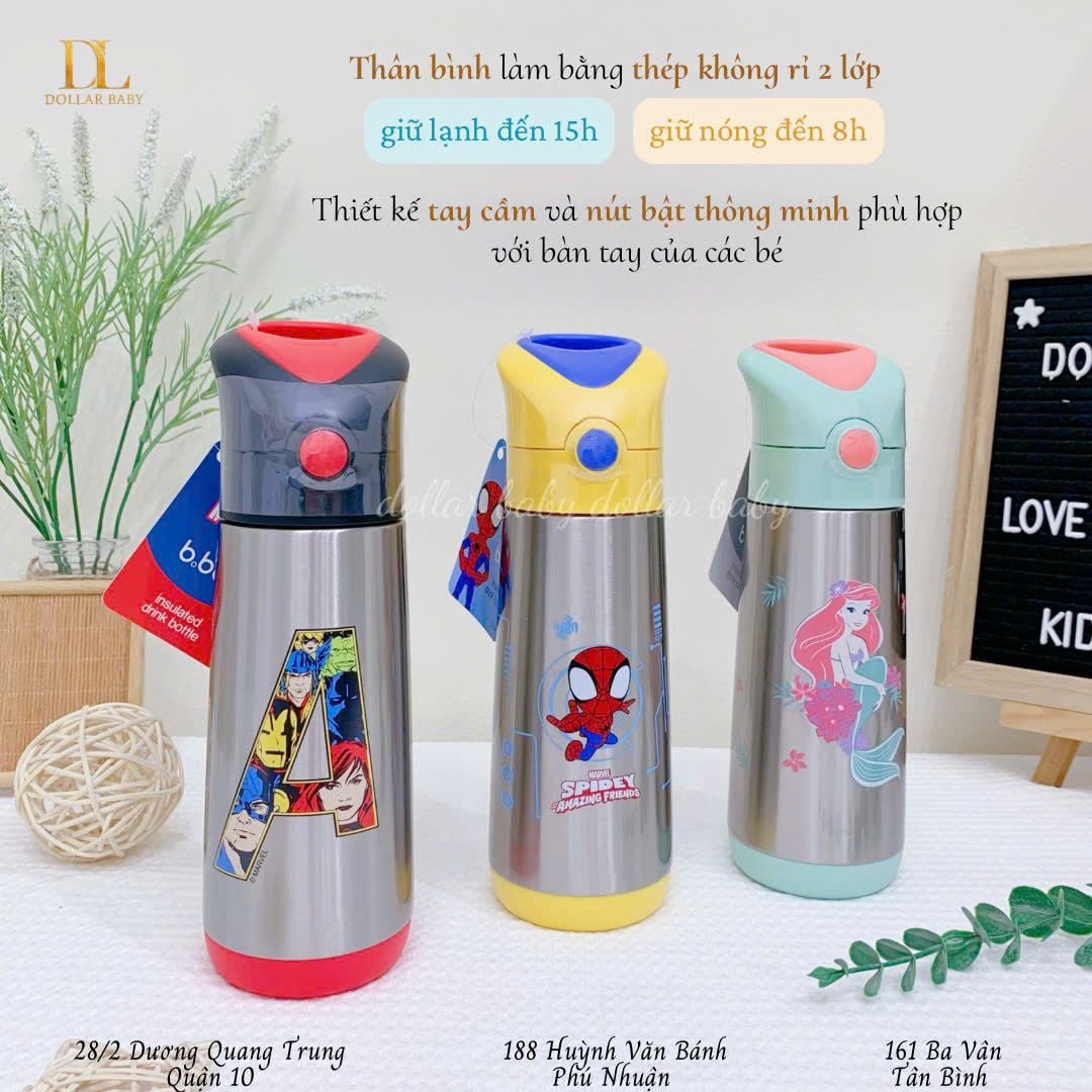  B.Box - Bình Nước Giữ Nhiệt Đa Năng Cho Bé 500ml 