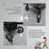  Xe Đẩy Gấp Gọn Siêu Nhẹ GB Fyn Plus Khung Carbon Siêu Nhẹ 