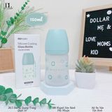  Bình Sữa Moyuum - Thuỷ Tinh Bọc Silicon 