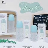  Bình Sữa Moyuum - Thuỷ Tinh Bọc Silicon 