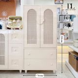  Tủ Gỗ Cánh Mây Tay Nắm Gấu 