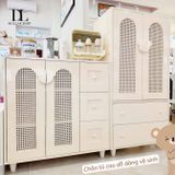  Tủ Gỗ Cánh Mây Tay Nắm Gấu 