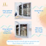  MOAZ BÉBÉ - Máy đa năng tiệt trùng sấy khô UVC và đun nước - MB104 