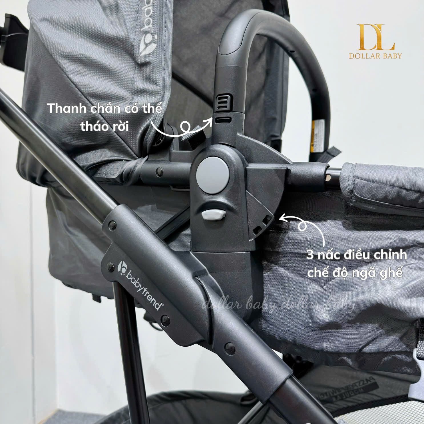  Xe đẩy nôi hai chiều Baby Trend Passport Switch 4-in-1 