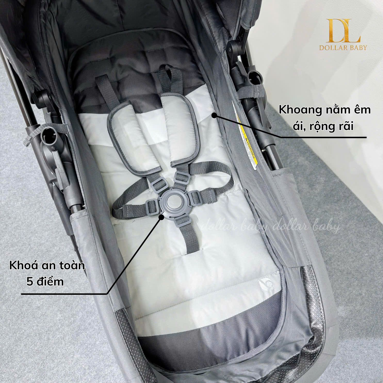  Xe đẩy nôi hai chiều Baby Trend Passport Switch 4-in-1 