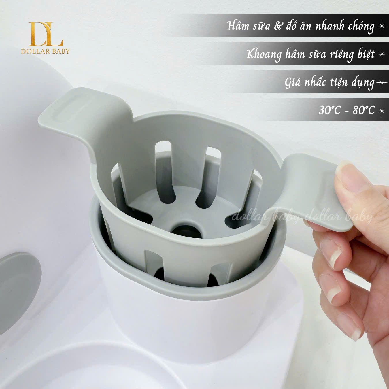  MOAZ BÉBÉ - Máy Tiệt Trùng Đun Nước Hâm Sữa Đa Năng - MB096 