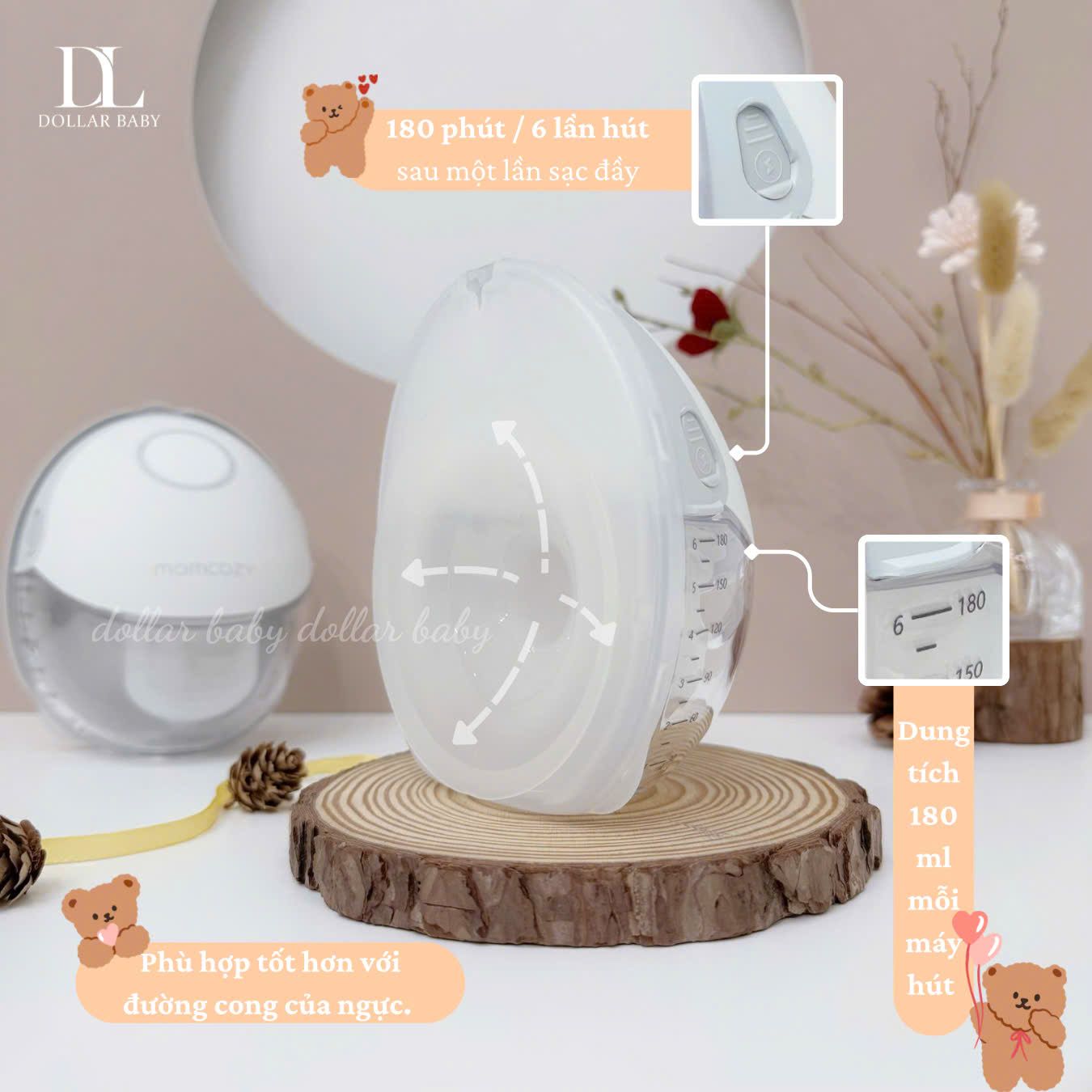  Máy Hút Sữa Không Dây Momcozy - M6 (Tặng túi trữ sữa) 