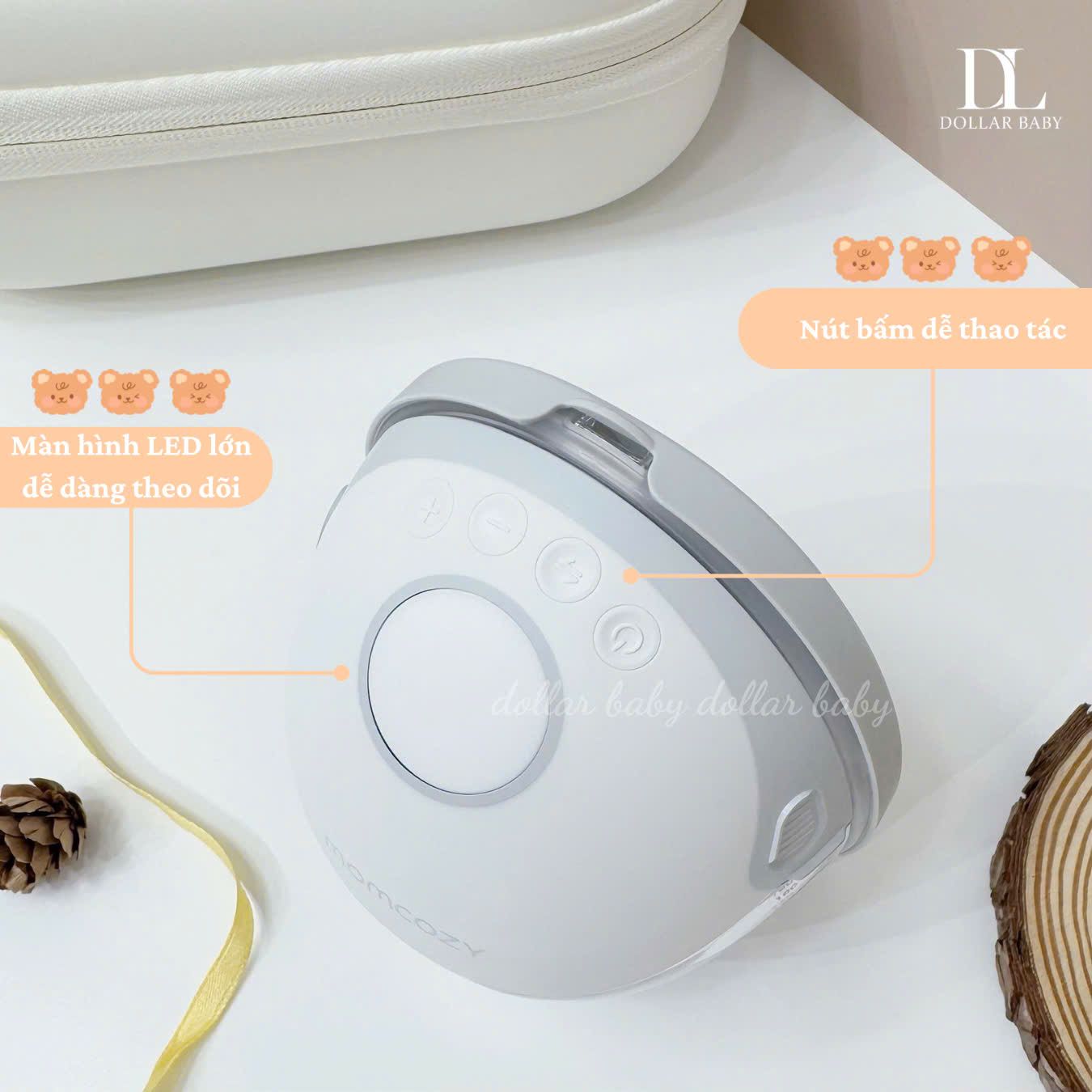  Máy Hút Sữa Không Dây Momcozy - M6 (Tặng túi trữ sữa) 