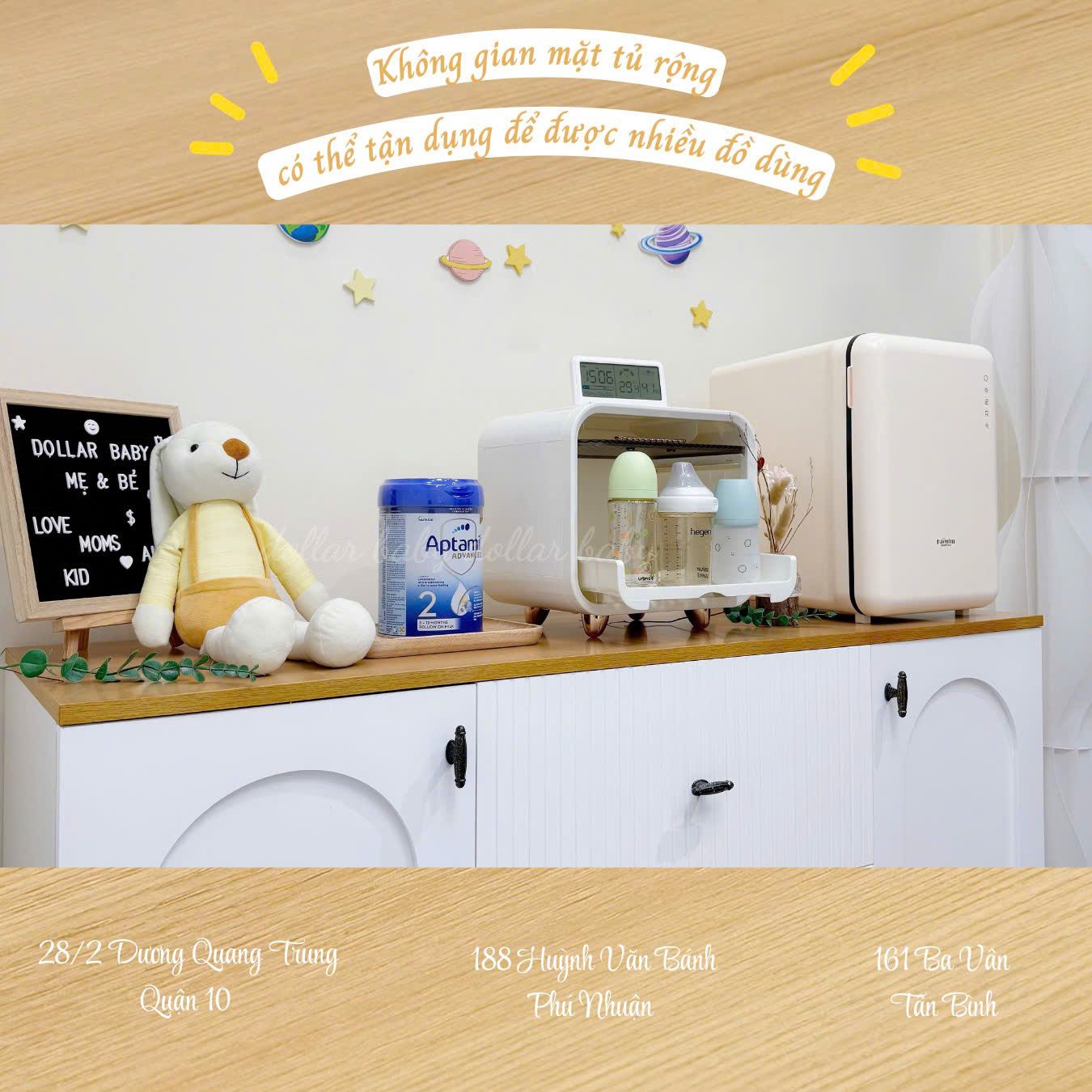  Tủ Gỗ Ngang Vân Gỗ Tay Núm Dẹp 3 Hộc 