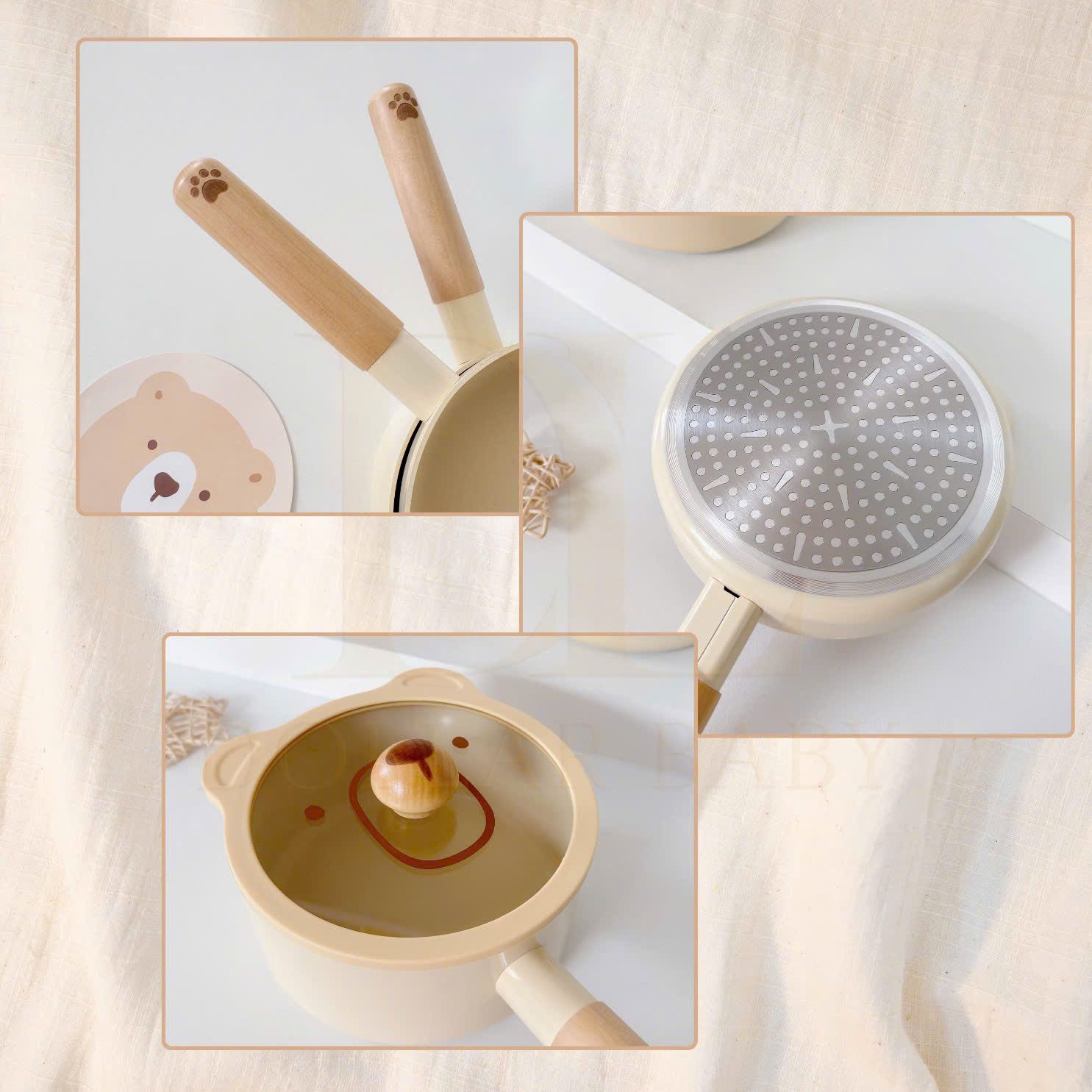  Bộ nồi chảo Coco Bear 