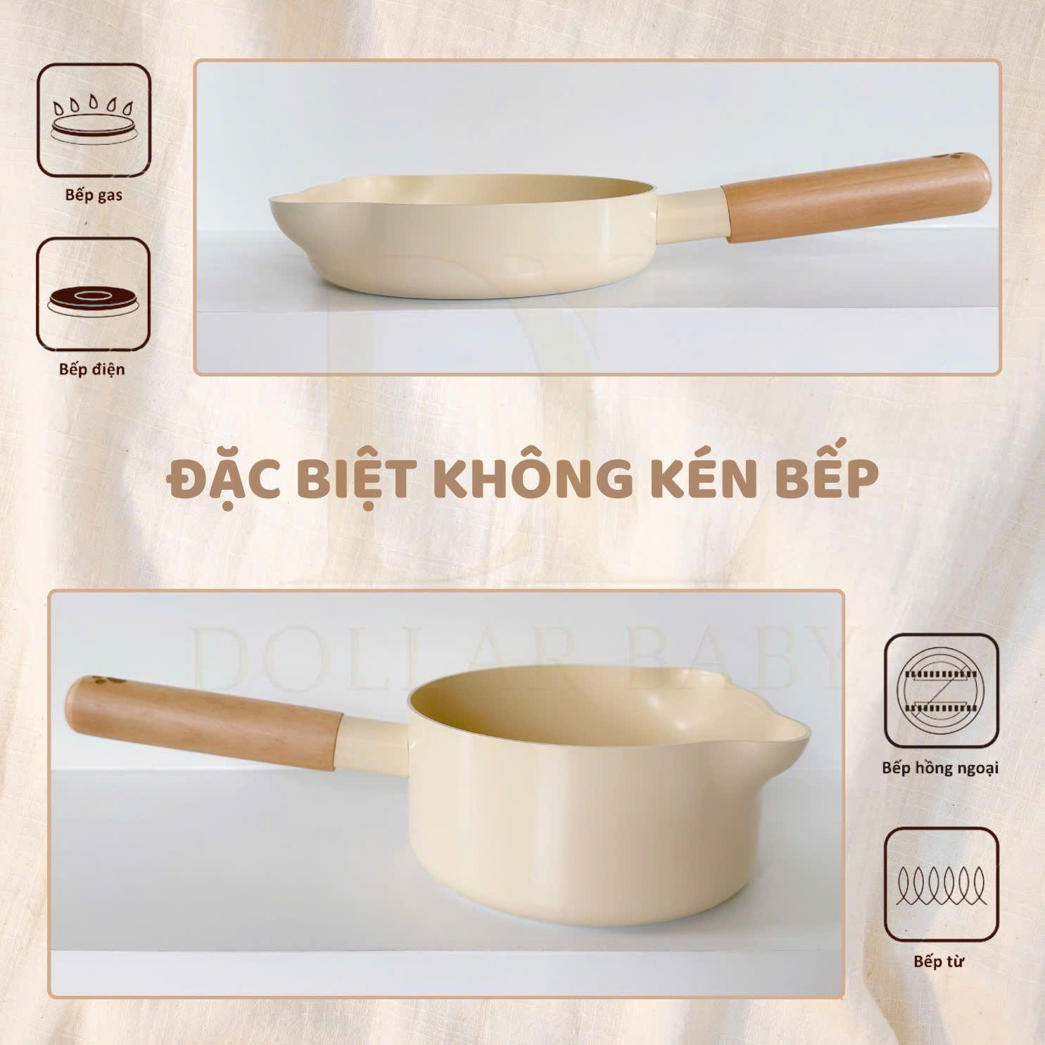  Bộ nồi chảo Coco Bear 