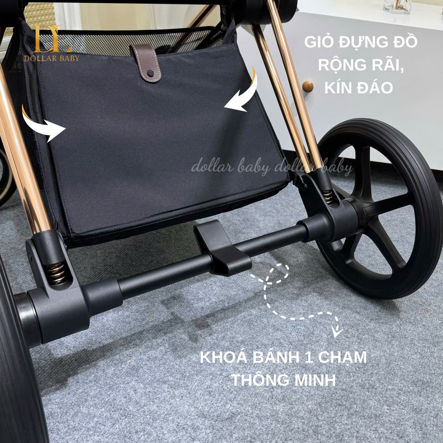  Xe đẩy 2 Chiều Cybex Priam 4 (Rosegold Frame) 
