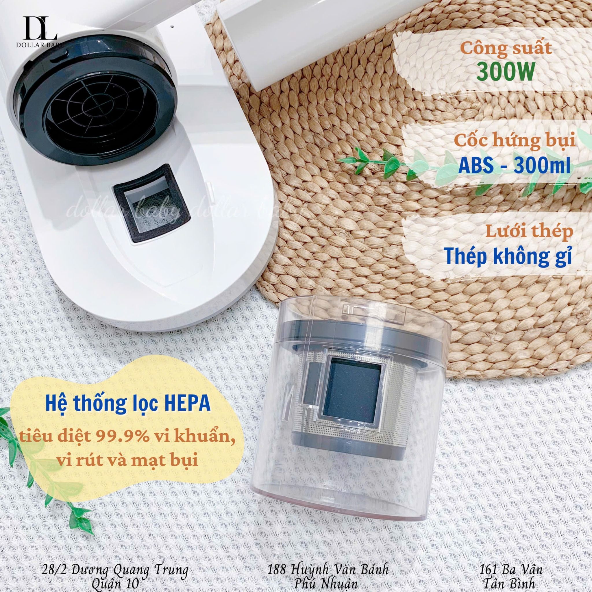  FATZ BABY - Máy Hút Bụi Cầm Tay & Tiệt Trùng UVC - Dustfree 1 