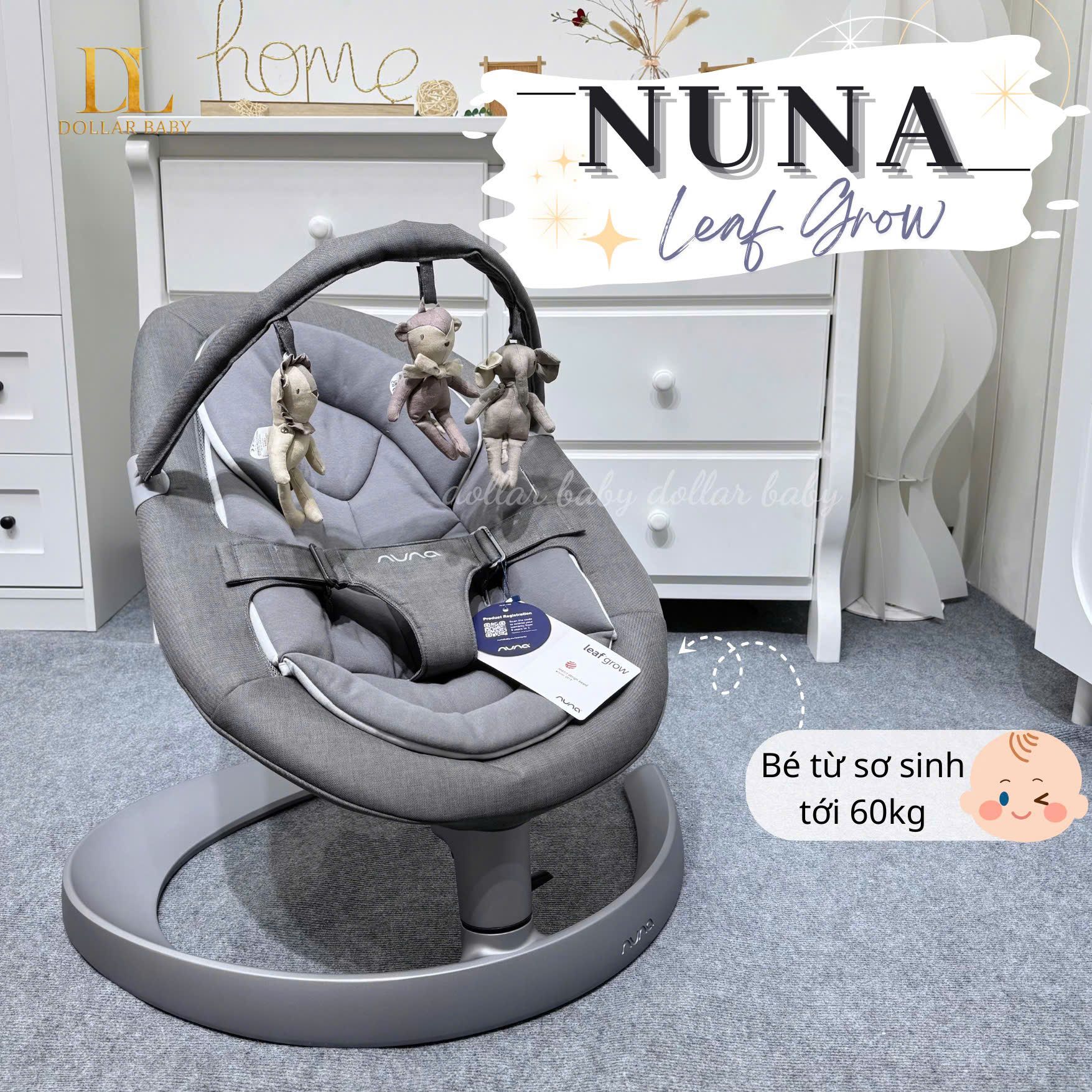  Nôi đưa NuNa Leaf Grow Bouncer 