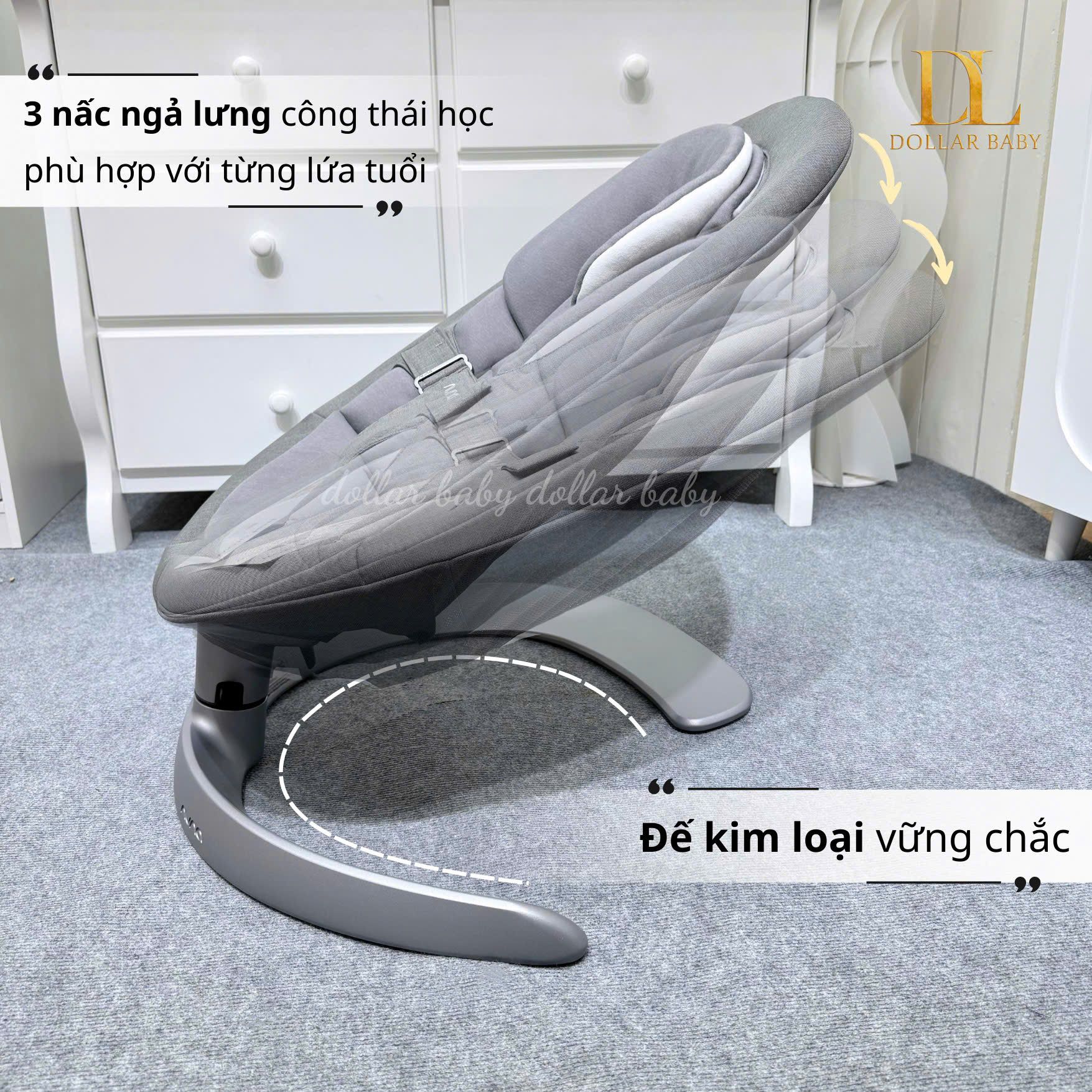  Nôi đưa NuNa Leaf Grow Bouncer 