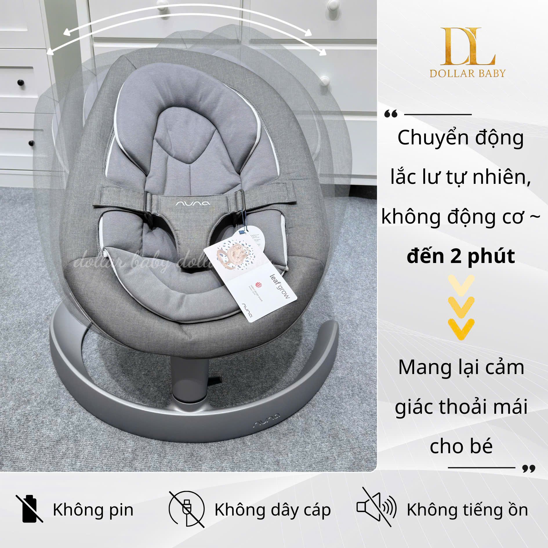  Nôi đưa NuNa Leaf Grow Bouncer 