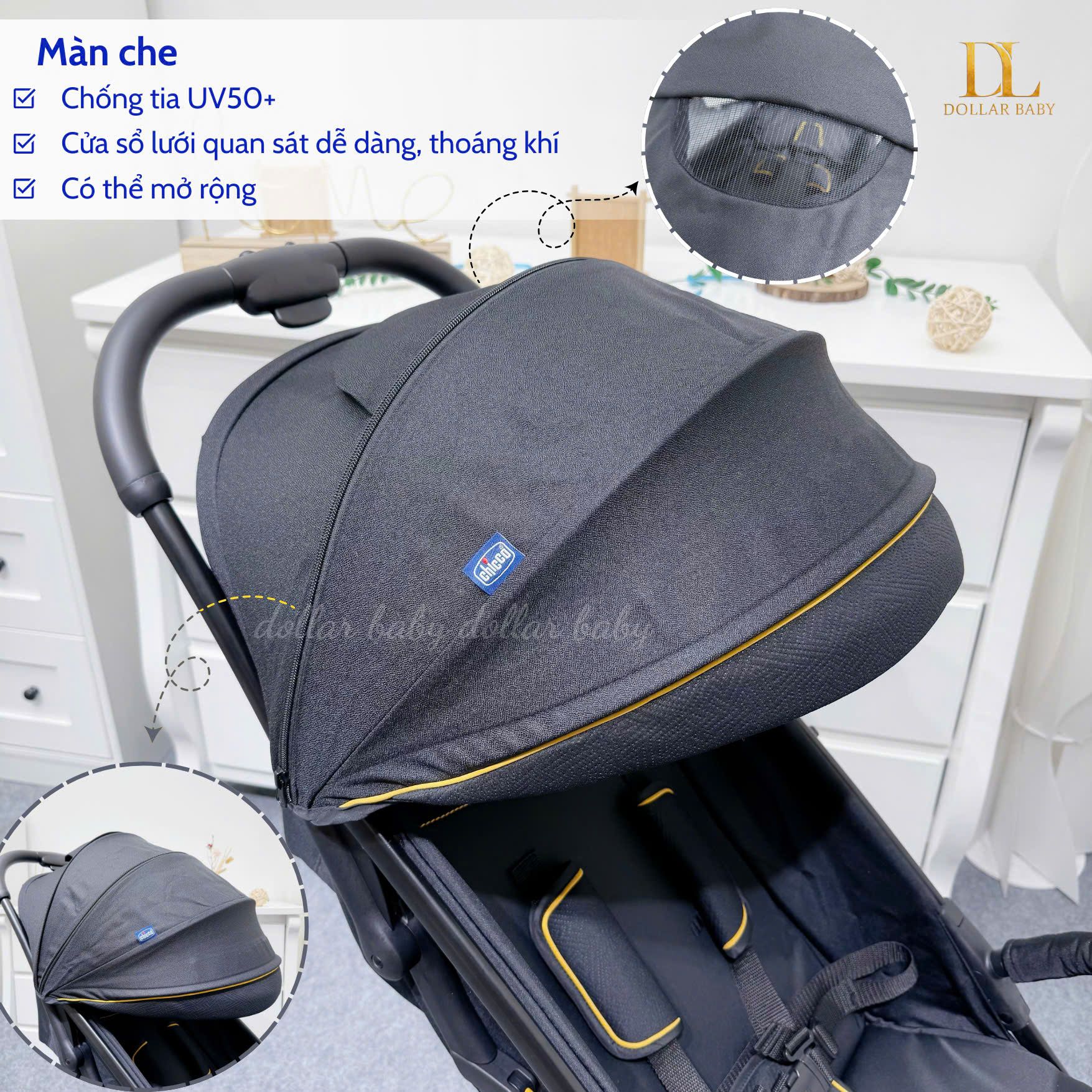  Xe Đẩy Gấp Gọn Chicco Glee 