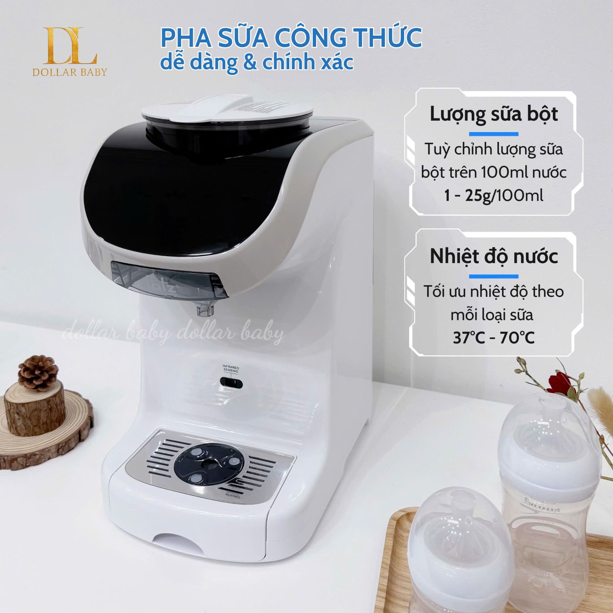  FATZ BABY - Máy Pha Sữa Điều Khiển Nhiệt Độ Thông Minh Tự Động - Formulus 1 