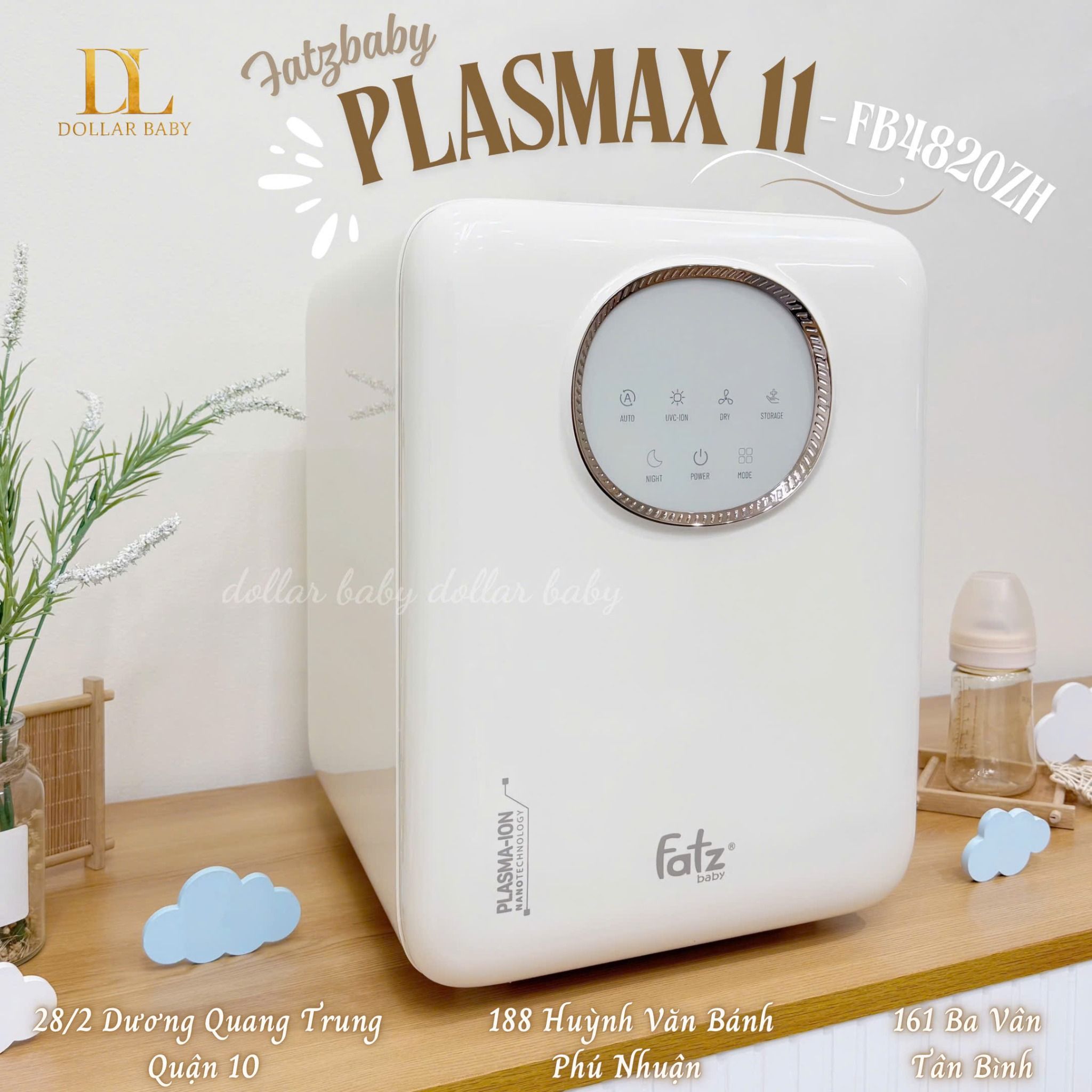  FATZ BABY - Máy tiệt trùng UVC-LED công nghệ Nano Plasma Ion - PLASMAX 11 
