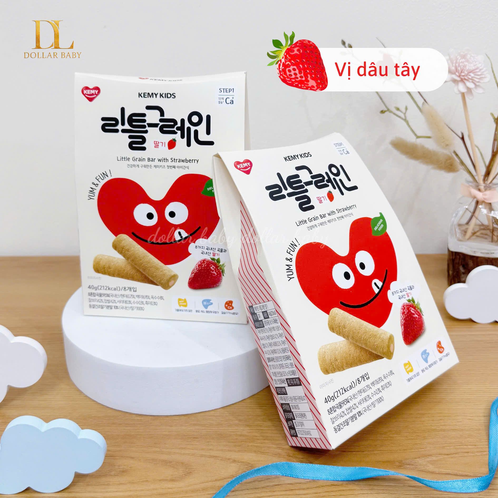  Bánh ăn dặm ngũ cốc Kemy Kids 40g (8M+) 